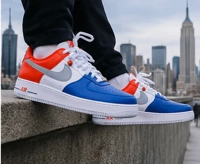 Knicks AF1 — NYC skyline view